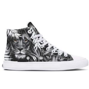 DRESSOVER Unisex High-Top Canvas Shoes