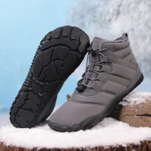 DRESSOVER Five-finger Non-slip Snow Boots Fleece-lined Shoes