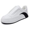 DRESSOVER Genuine Leather Slip-on Breathable Running Casual Shoes