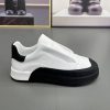 DRESSOVER Genuine Leather Slip-on Breathable Running Casual Shoes