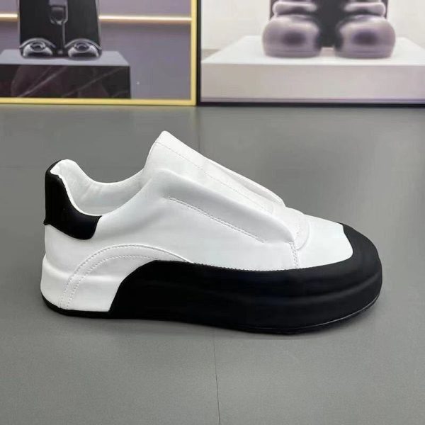 DRESSOVER Genuine Leather Slip-on Breathable Running Casual Shoes