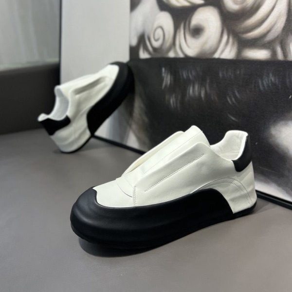 DRESSOVER Genuine Leather Slip-on Breathable Running Casual Shoes