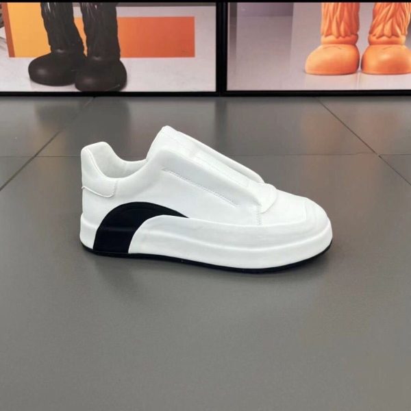 DRESSOVER Genuine Leather Slip-on Breathable Running Casual Shoes