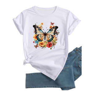 DRESSOVER Floral Print T-shirt